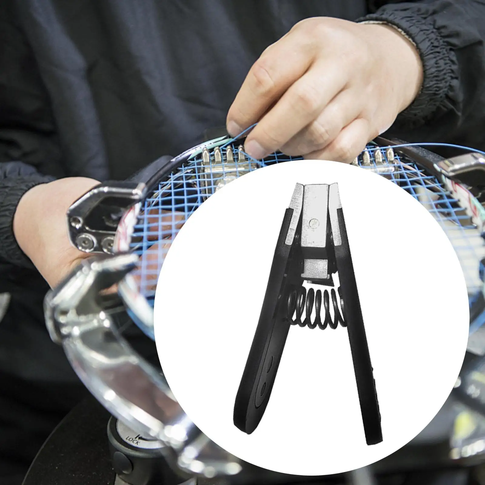 Badminton Tool for Racket Accessories And Supplies , Black, 8.5cmx4.5cmx2cm