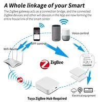 Tuya Zigbee3.0 Smart Remote Control Wireless Switch Household No Battery  Waterproof Rocker Panel Self Powered Lighting Switches - Image 2