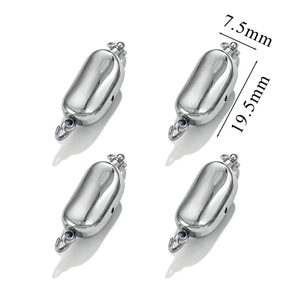 Stainless Steel Pea Button DIY Accessories Wholesale for DIY Jewelry Making Supplies 5