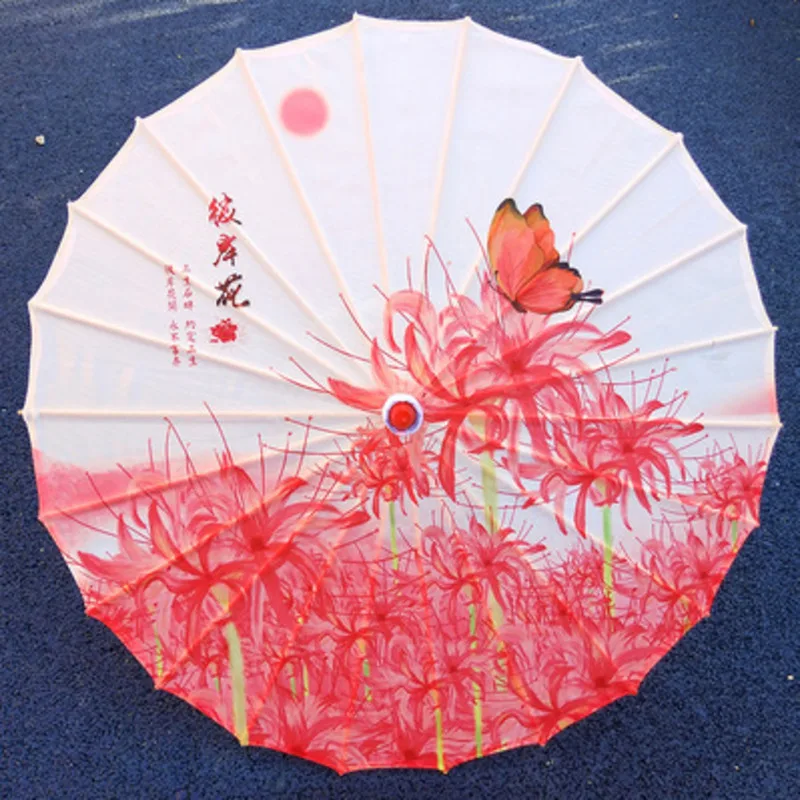 Casamento Vermelho Oiled Paper Umbrella Hanfu Umbrella Mulher Estilo Chinês Casamento Silk Umbrella Decoração Parasol Paraguas Sombrilla