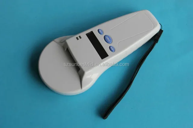 RFID Barcode Animal Ear Tags/Microchip Scanner Reader Support 1D Barcode/HDX/FDX-B/ID64 Tag 6
