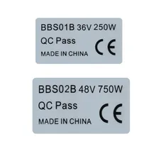 

20Pcs Ebike Sticker For BAFANG 36V 250W/48V 750W BBS 01/BBSHD Mid Drive Motor Sticker Electric Bicycle Conversion Kit