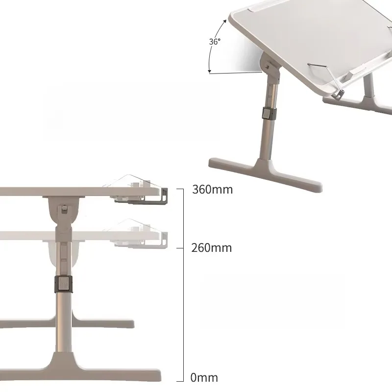 Computer Desks Office Furniture Bed Laptop Desk Lazy Person Bay Window Folding Storage Height Angle Adjustment Sturdy Durable