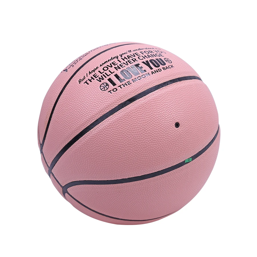 1 pc pink No. 7 basketball PU leather indoor and outdoor professional game training ball