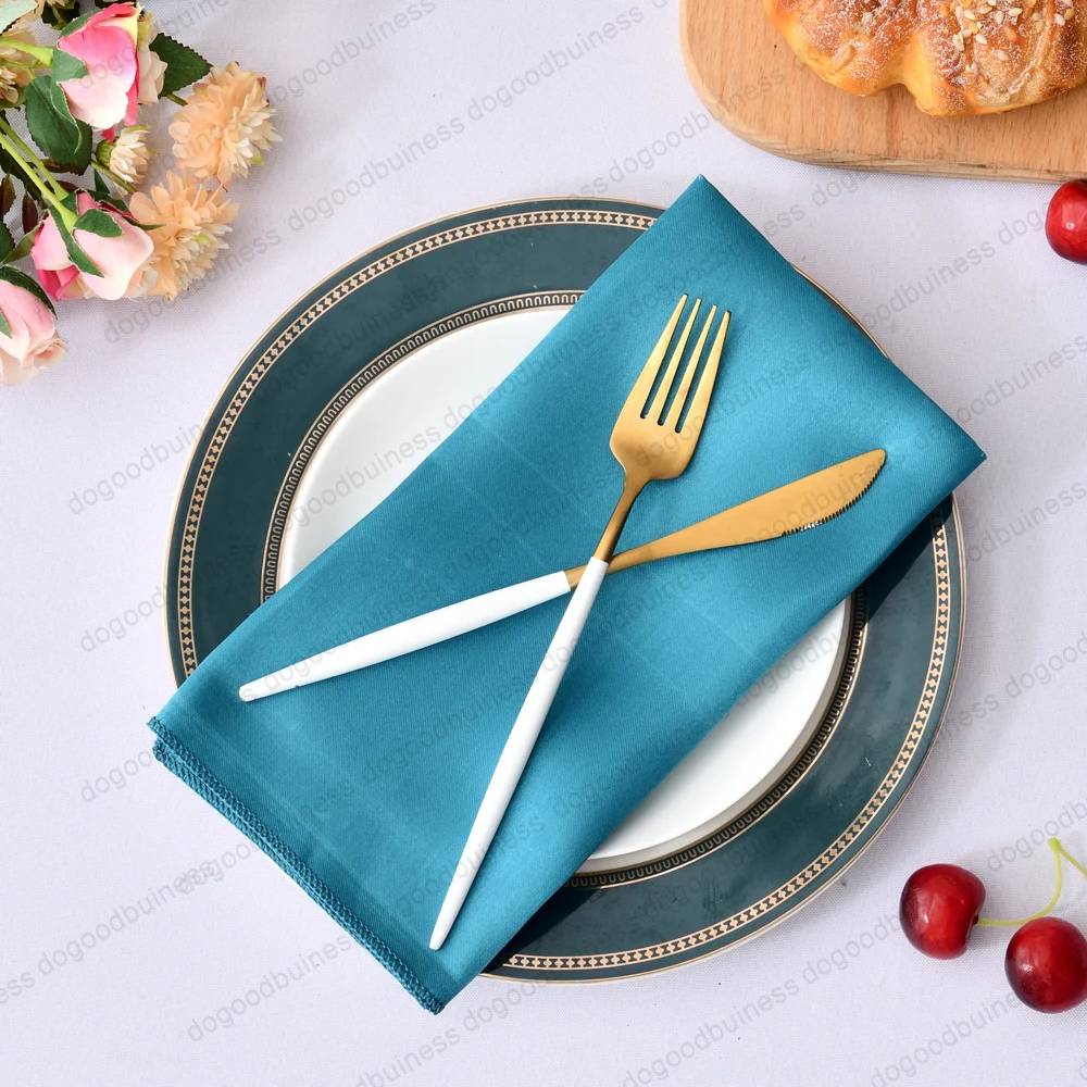 Satin Napkins Polyester Napkins 50pcs 30X30cm Reusable Napkins Satin Polyester Napkin Handkerchief Cloth Diner Banquet Wedding Party Home Decorations