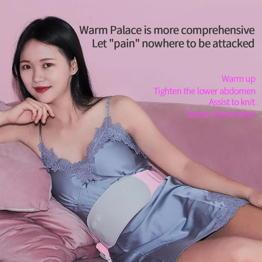Ogrzewanie masaż brzucha menstruacyjny ciepły pas pałacowy podgrzewany elektrycznie macica ból brzucha masażer talii kobiet urządzenie do łagodzenia bólu