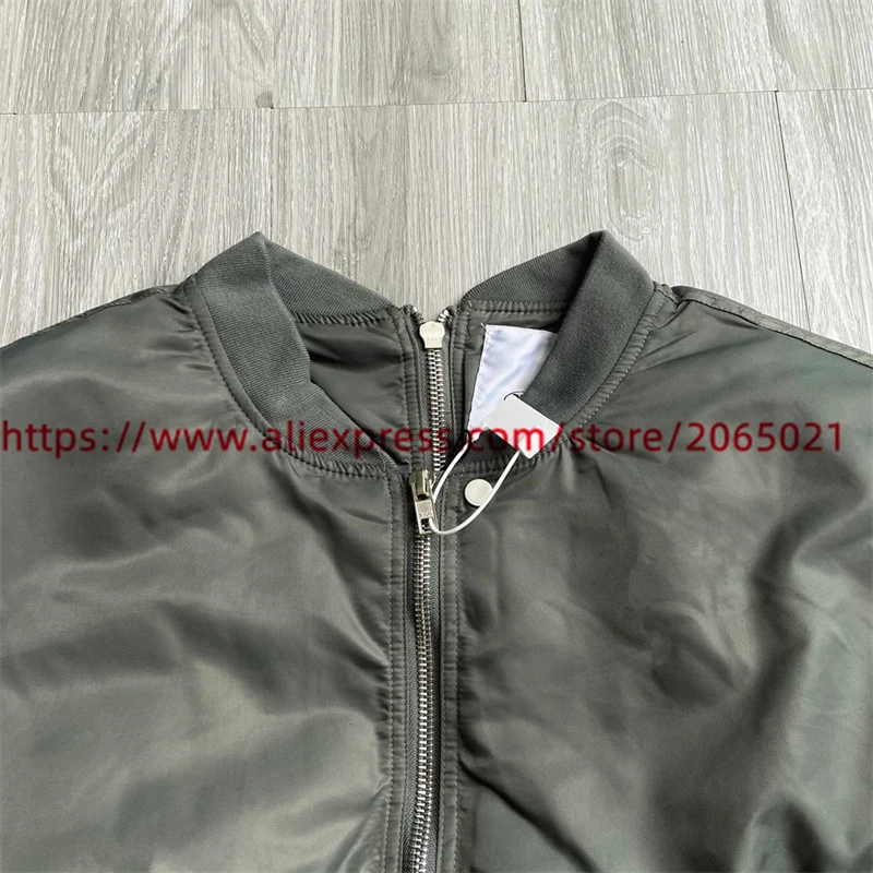 GRAILZ Flight Jacket Baseball Coat Parkas Men Women 1:1 Top Quality Zipper Multiple Pockets Down Jackets