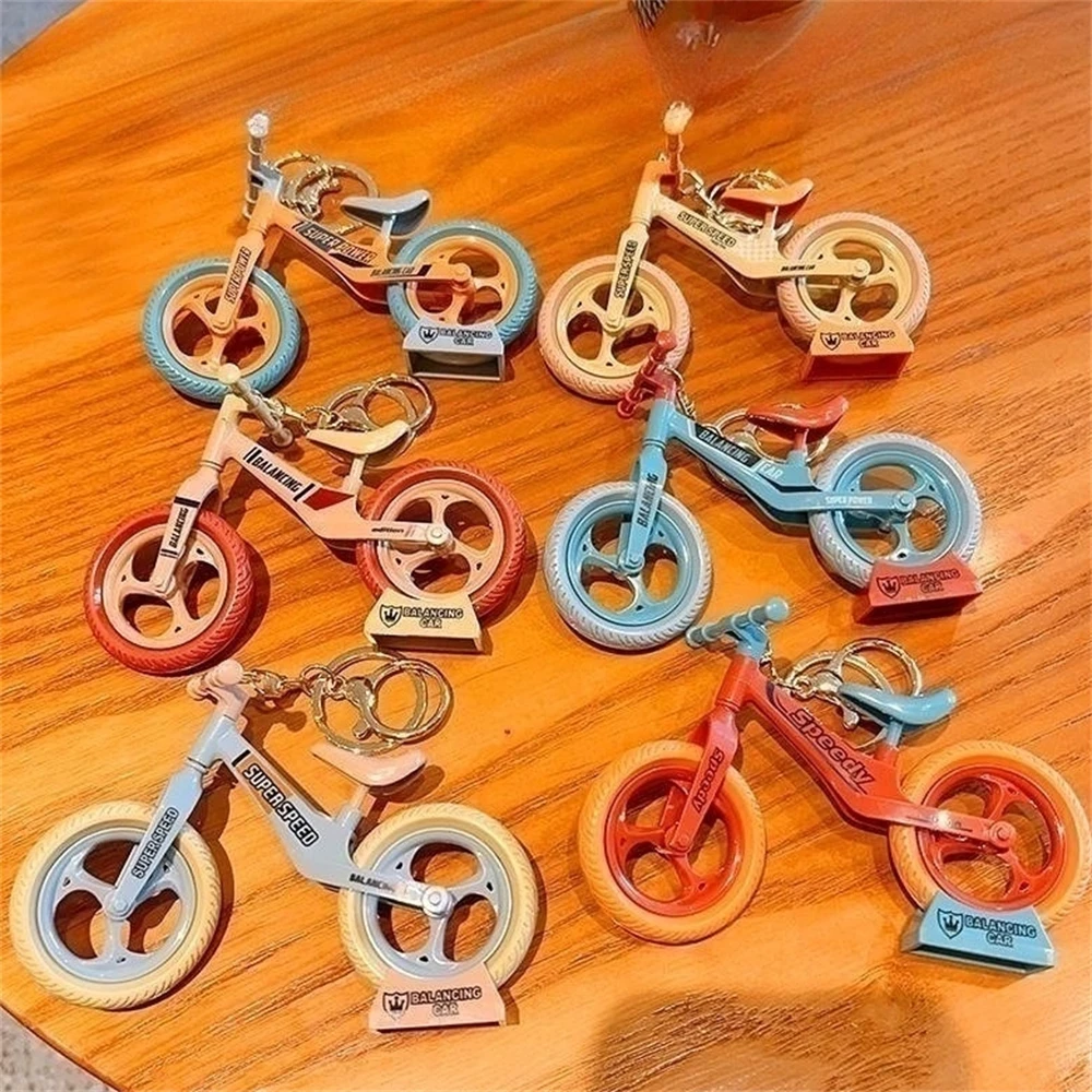 Funny Bicycle Keychain 360 Rotating Handlebar Detachable Seat Keyring Children'S Toys Sports Lover Gift Handbag Accessories