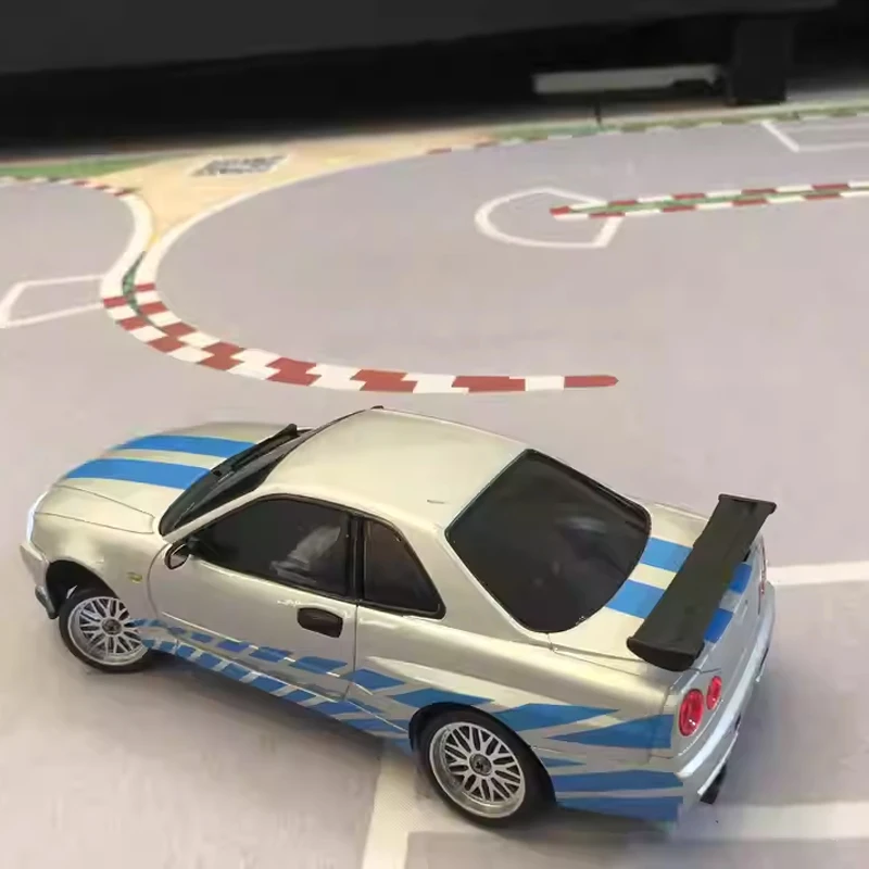 LD1899 1/18 rc drift car GTR R34 Metal Alloy Body Shell Full proportional control Remote Control Car in Gyroscope 3
