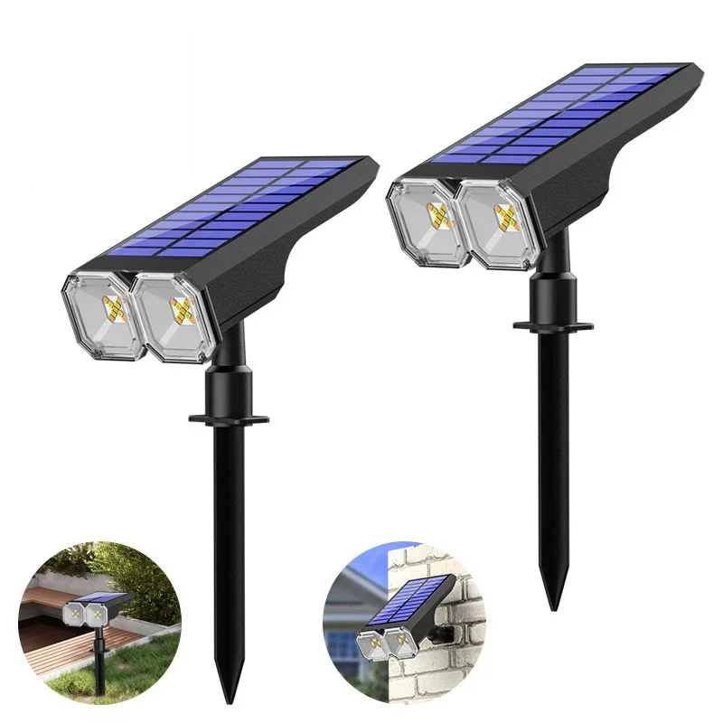 

1/2/4pack Solar Ground Lights Outdoor Courtyard Lawn Tree Lighting Spotlights Wall Lights Villa Park Landscape Atmosphere Lights