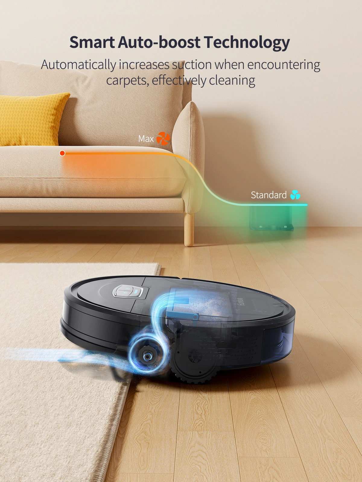 HONITURE Robot Vacuum Cleaner, G20 Robot Vacuum and Mop Combo 3 in 1,  4000pa Strong Suction, Self-Charging, App&Remote&Voice Control, Compatible  with