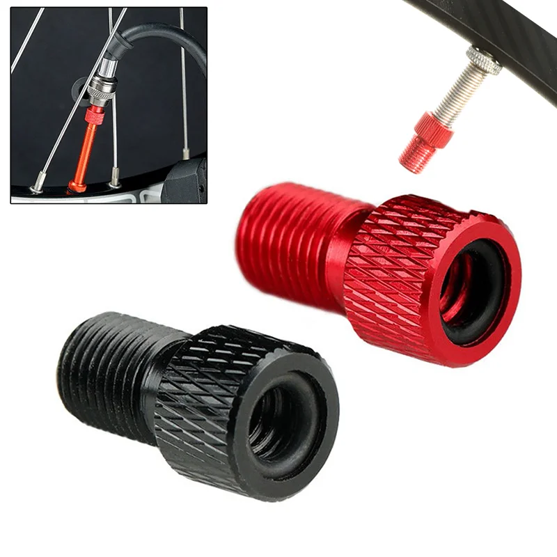 Aluminum Alloy Valve Adapter Pump Convert Presta To Schrader Valve
