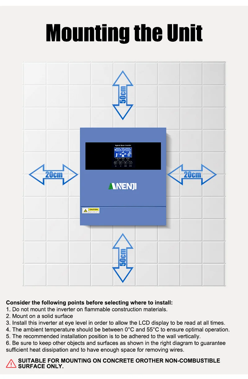 6.2KW 4KW 2KW MPPT Hybrid Solar Inverter Pure Sine Off Grid Tie 230VAC  PV 500V