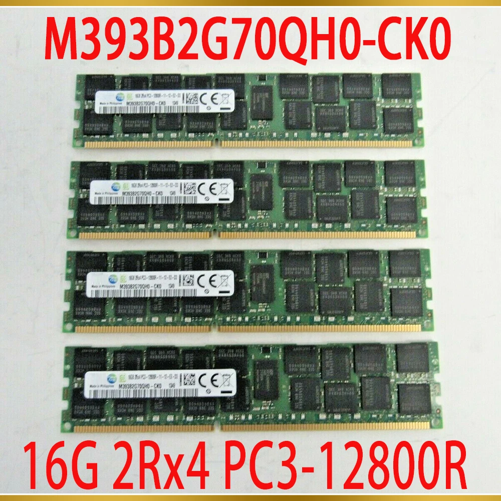 For Samsung RAM 16GB 16G 2Rx4 PC3 12800R DDR4 1600 ECC REG Server Memory M393B2G70QH0 CK0