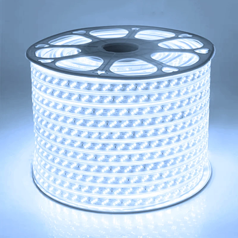 thumbnail image 1 of Tira de LED de 220 V, 2835, de alto brillo, resistente al agua, con enchufe europeo para iluminación del hogar, habitación y jardín, 1 of 5