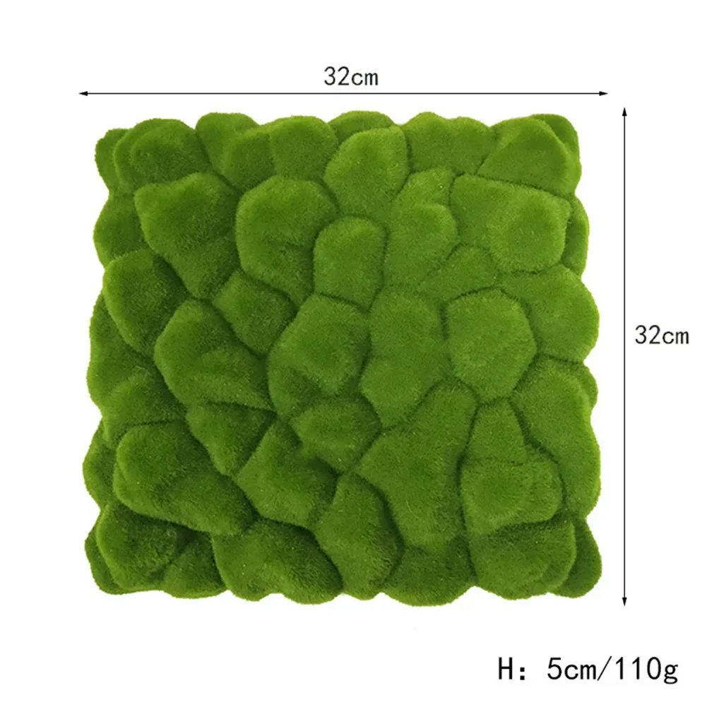 COHEALI 2 Stks Kunstmatige Mos Mat Vierkanten Muur Decor Simulatie Planten Muur Opknoping Decoratie Nep Mos Muur Plant Pads Voor Thuis