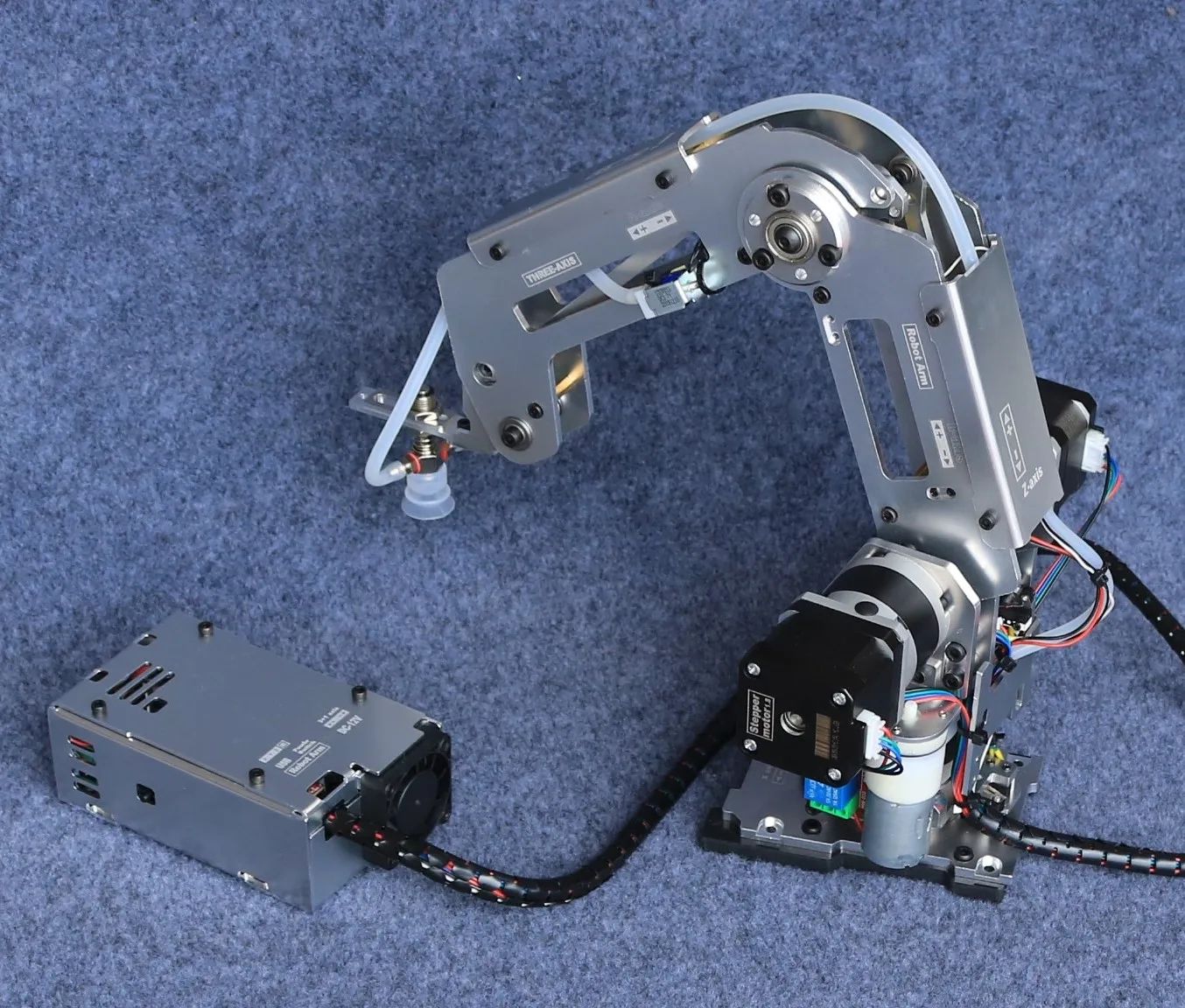 Multi Axis Robotic Arm Industrial Stepping Metal Manipulator For Arduino 2560 Robot DIY Kit with Suction Cup/Stepper Motor Claw robot diy kit robot arm kit