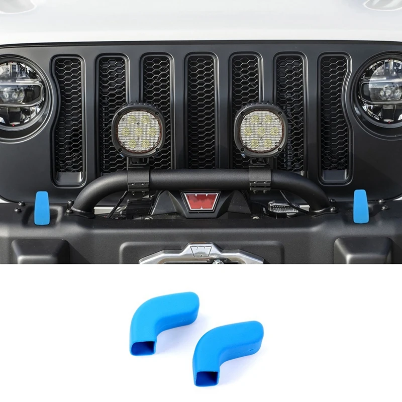 

Передний бампер для Jeep Wrangler JK JL Gladiator TJ 2007-2024, внешние аксессуары, синий
