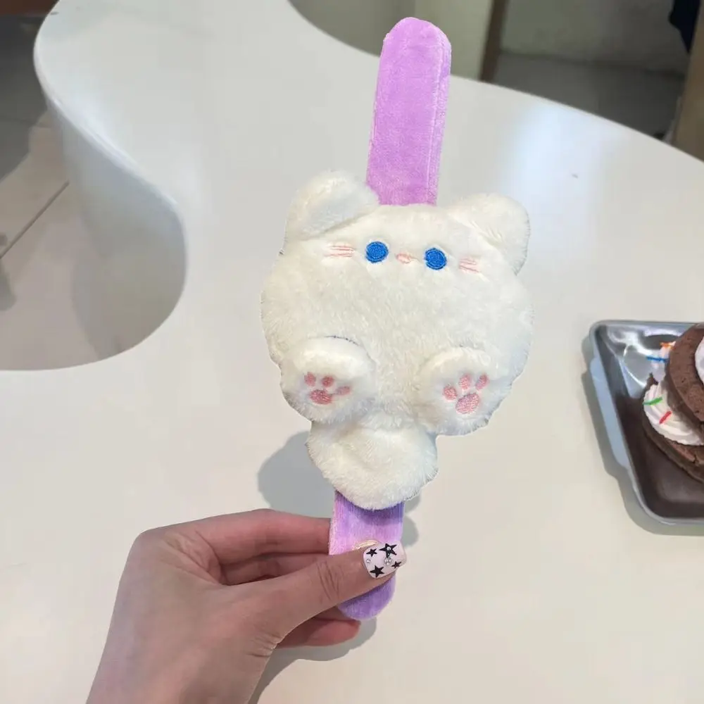 Siamese Cat Cat Slap Bracelet Series Simulation Wrist Style Plush Doll Slap Bracelet Cute Doll Soft Capybara Plush Wrist Band