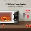QJTOSHIBA Countertop Microwave Oven 0.9Cu Ft 10.6 Inch Removable Turntable 900W 6Auto Menus Mute & ECO Mode Child Lock LED Ligh 5