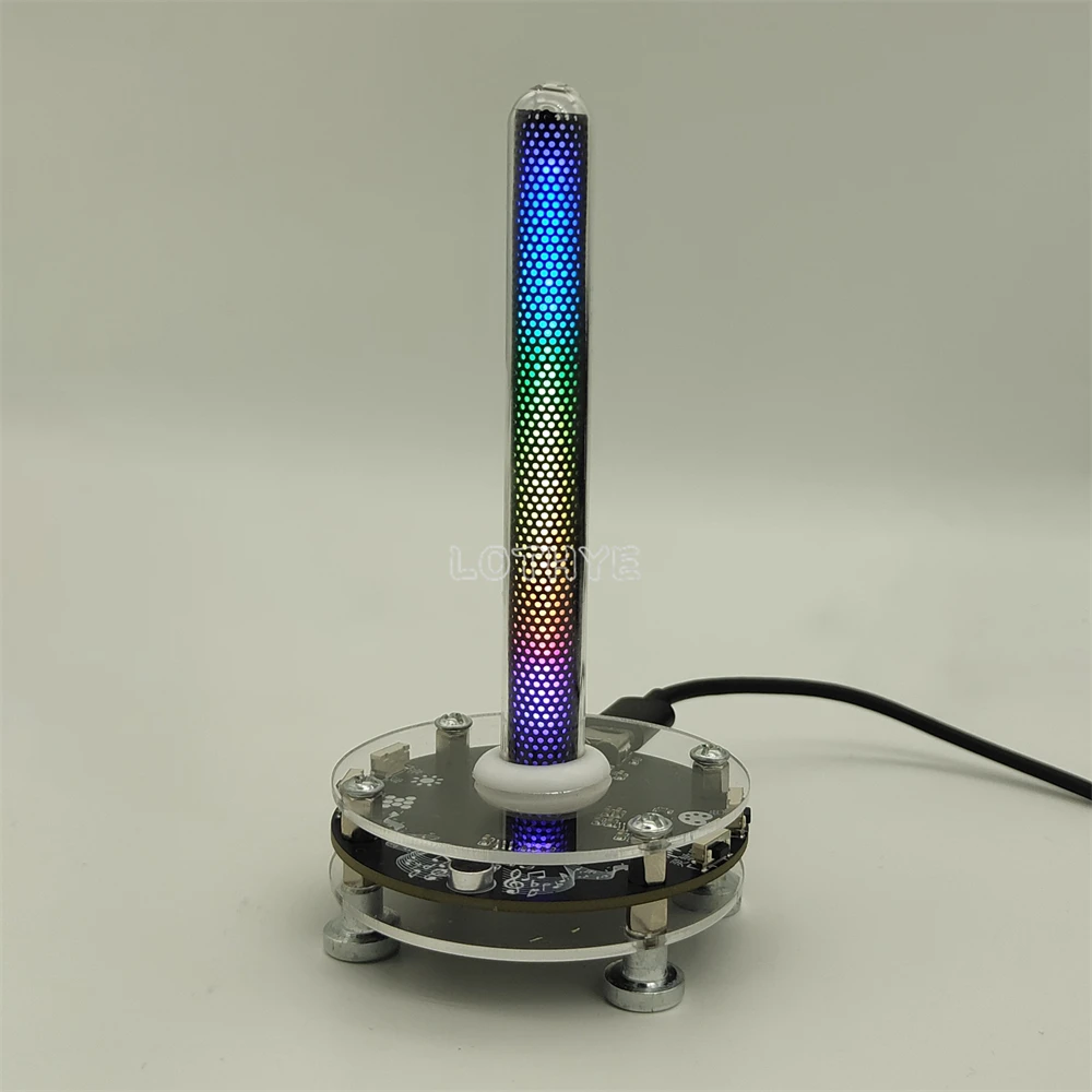 멀티 모드 쿨 LED 음악 스펙트럼 픽업 리듬 음성 제어 5V 멀티 컬러 테마 조절 가능 밝기 감도 조절 가능