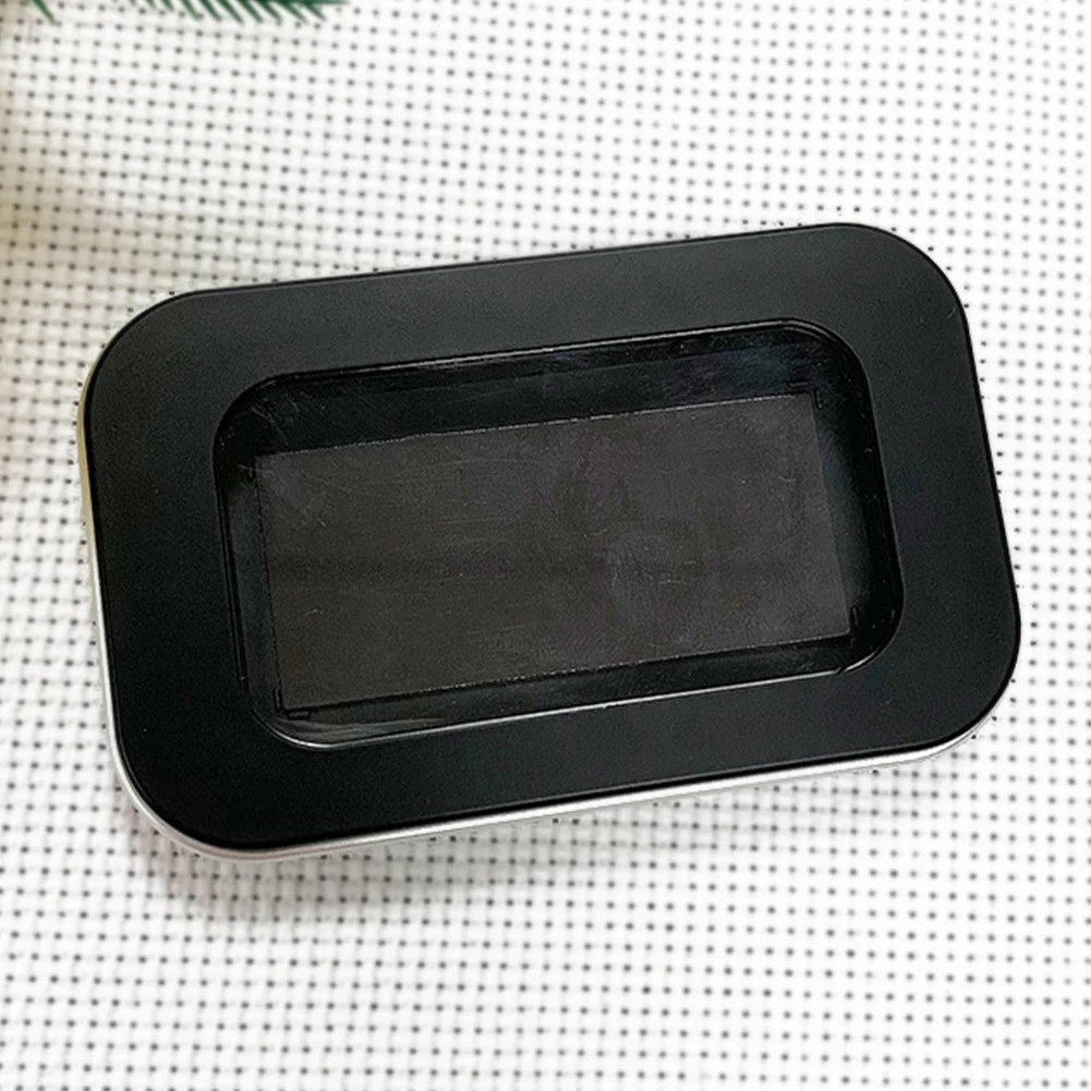 Magnetic Sewing Needles Holder Black Rectangle Sewing Needle Storage Case Buttons Pins Storage Box for Sewing Tool Accessories