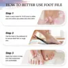 Pedicure Set Peeling and Exfoliating Calluses Foot Scrubbing Brush Stainless Steel Double-sided Foot Care Pedal Stone 10 in 1 4