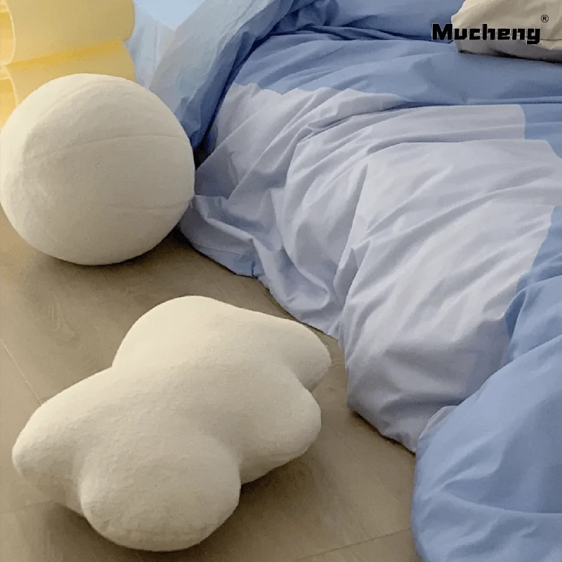 50CM Super Soft Cloud Plush Pillow Stuffed Cloud Shaped Cushion White Cloud Room Chair Room Decor Pillow Seat Cushion Gift 6