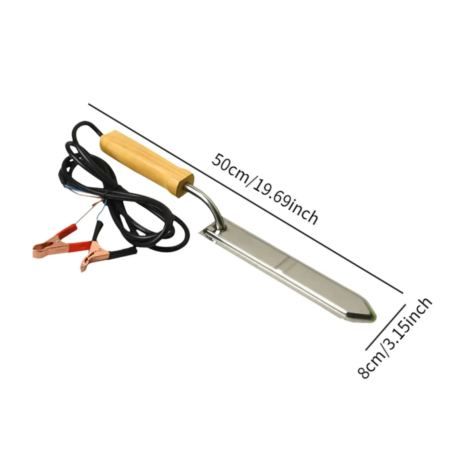 Electric Honey Cutter Honey Harvest Equipment 12V Easy to Use Pizza Wood Handle Electric Uncapping Knife Beekeepings Supplies