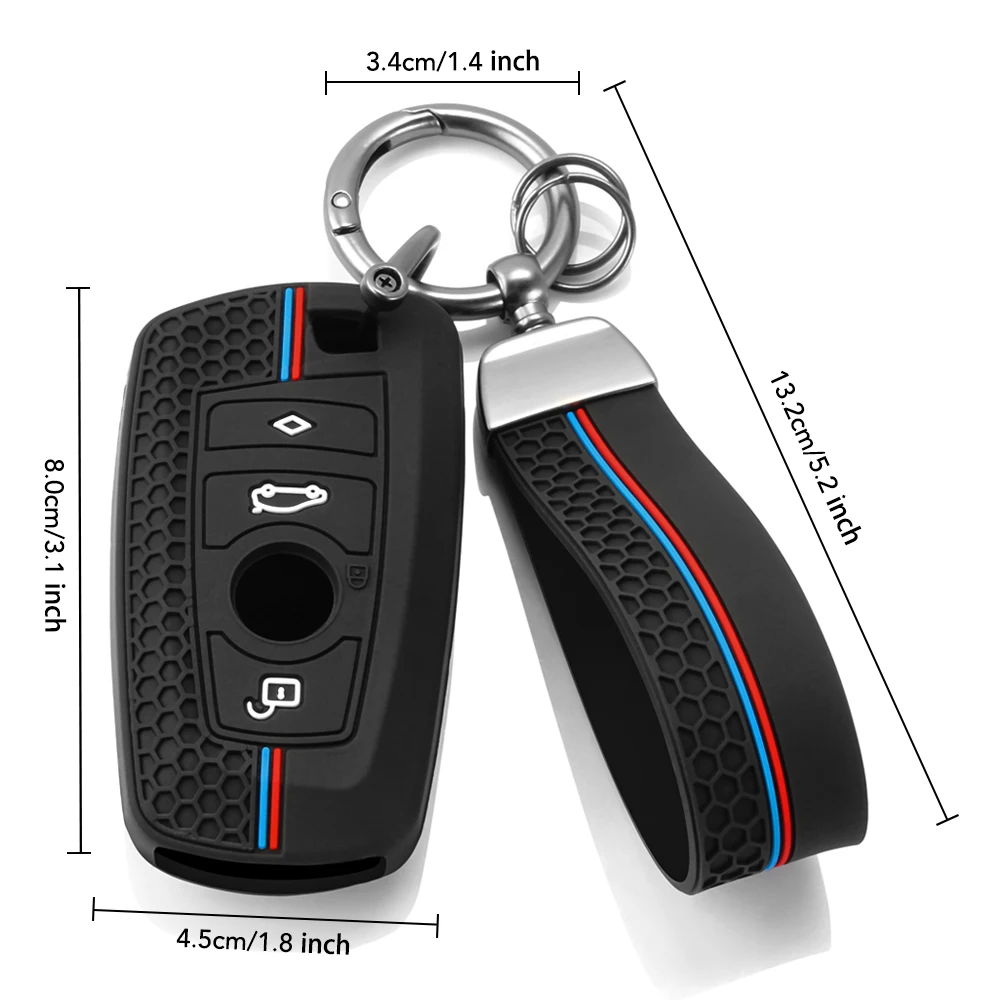 Silicone Car Key Case Cover Keychain Accessory