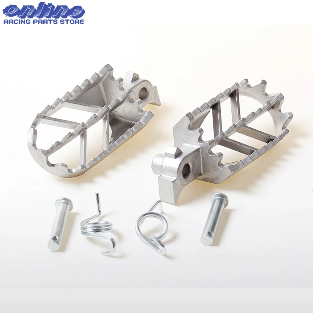 Motorcycle Footrests Foot Pegs Pedals Steel Front for Honda XR50R CRF50 CRF70 CRF80 CRF100F CRF XR 50 70 motorcycle accessories motorcycle footrests motorcycle foot pedals