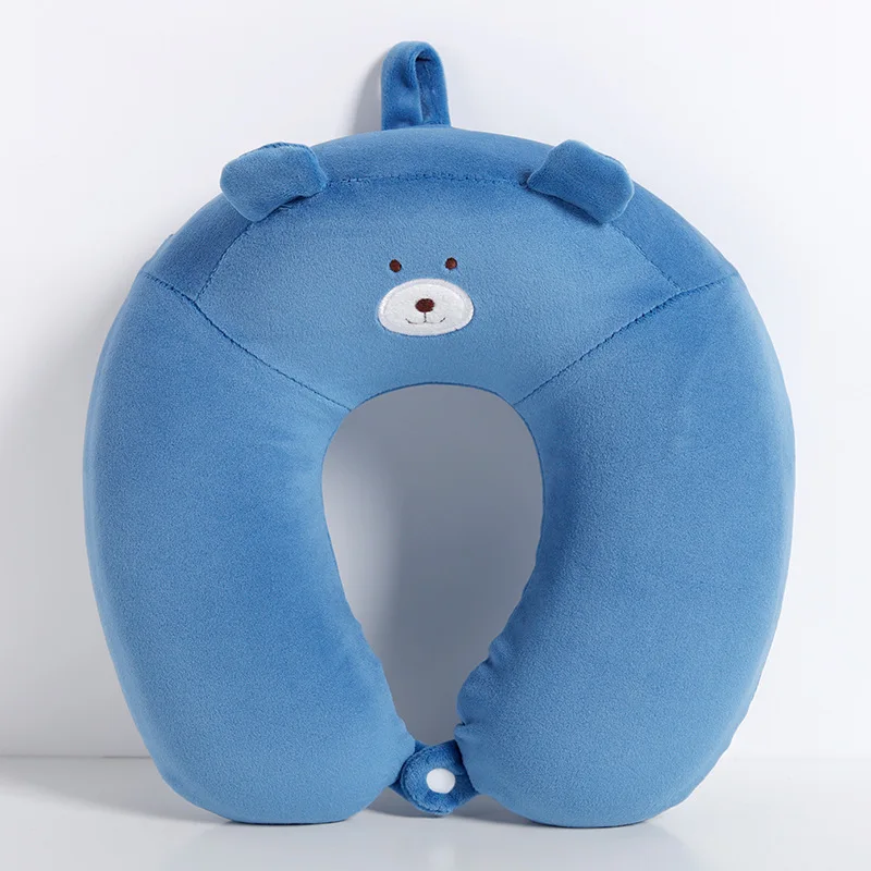 7 Colors Soft U-shaped Sleeping Neck Protector Pillow Office Cushion Cute Cute Child Travel Pillow/Adult 5