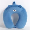 7 Colors Soft U-shaped Sleeping Neck Protector Pillow Office Cushion Cute Cute Child Travel Pillow/Adult 5