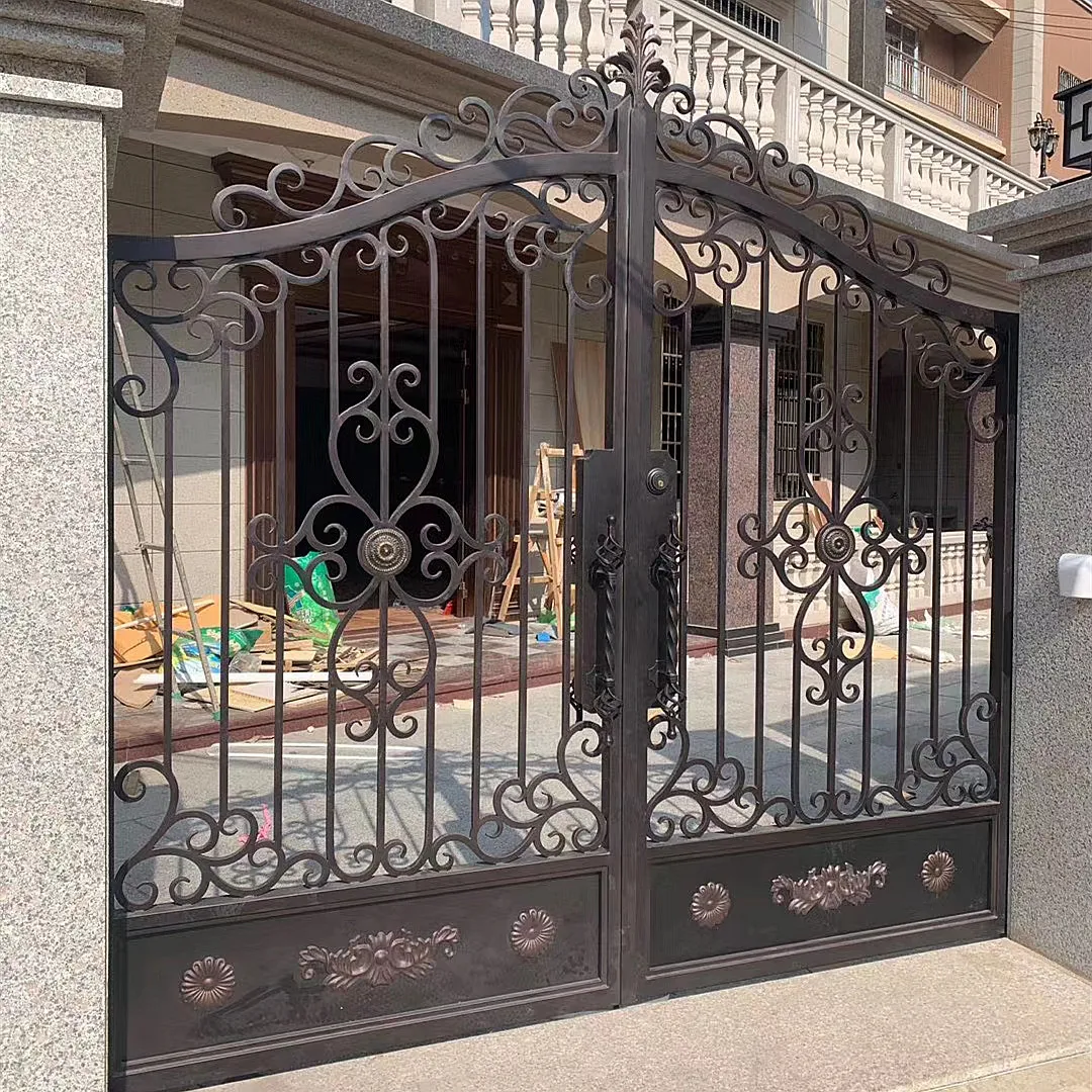 High Quality Garden Arch Wrought Iron Gate Design For Home ...