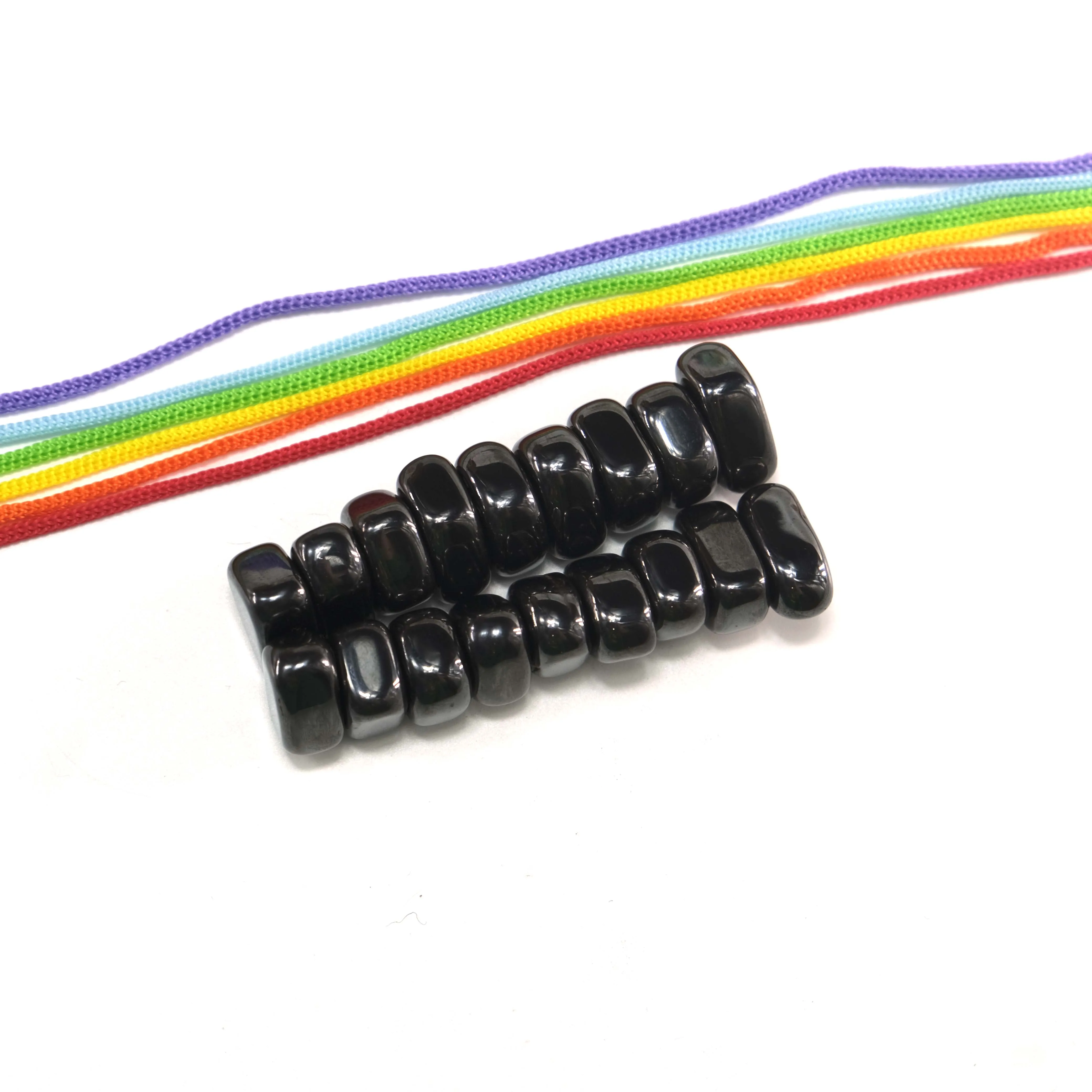 Magnet Set 18PCS/27PCS/36PCS/45PCS Black Magnet Multicolor Rope Irregular Polished Lodestone DIY Metal Photo Wall Family Fridge Magnets