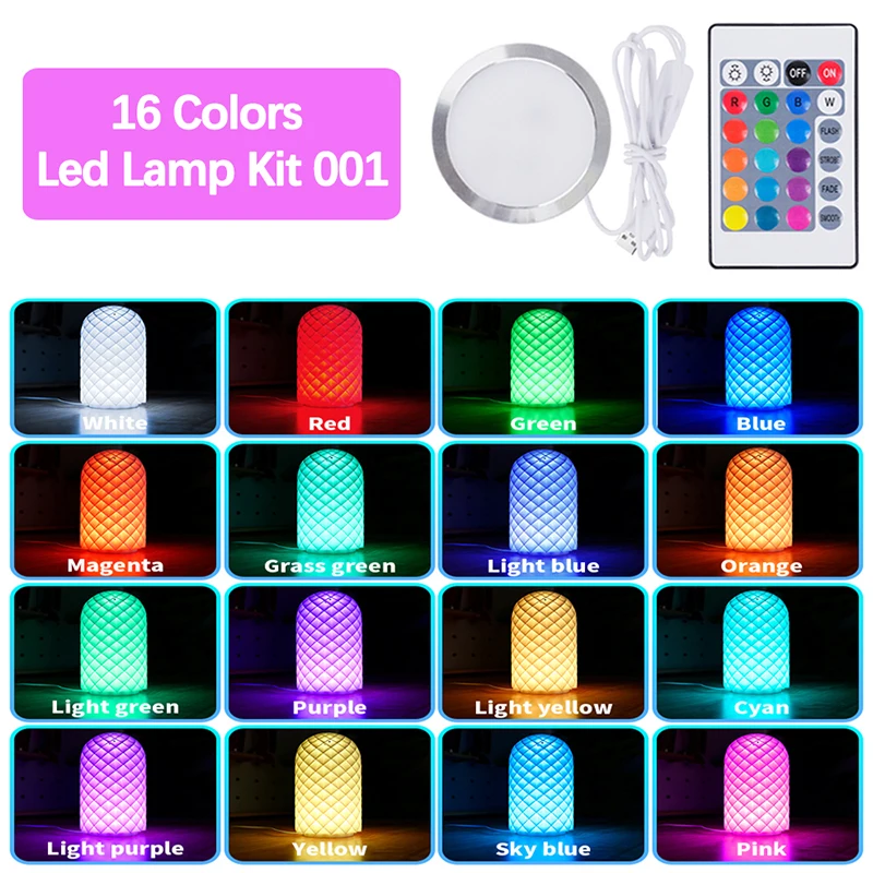RGB LED Lamp Kit for 3D Printing Models