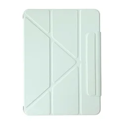Universal Y - Fold Stand Cover for iPad - Premium Protective Case (Light green)