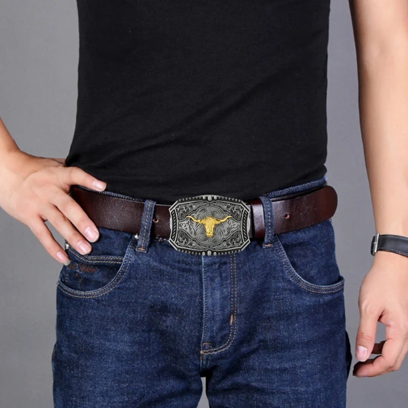 Vintage Multiple Type Relief Belt Buckle for Adult Waist Belt Unisex Drop Shipping