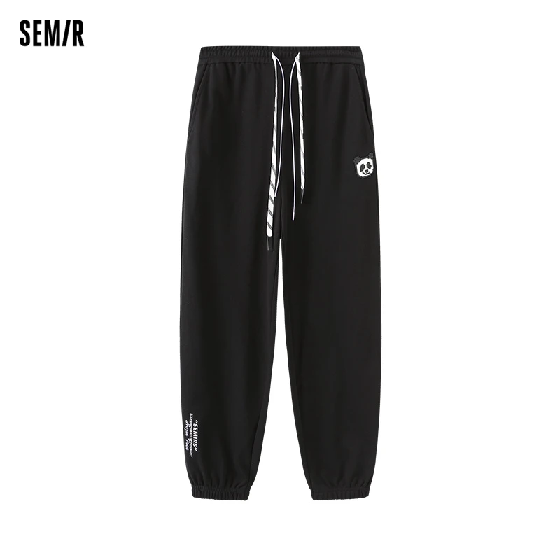 

Semir 2024 Casual Pants Women Panda Letter Leggings Women Spring Printed Sports Pants Student Personality Trend Trousers Women