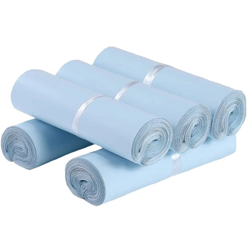 50Pcs Plastic Ecommerce Packaging Bags Blue Color Envelope Clothing Storage Bags Waterproof Logistics Mailing Transport Pouch 6