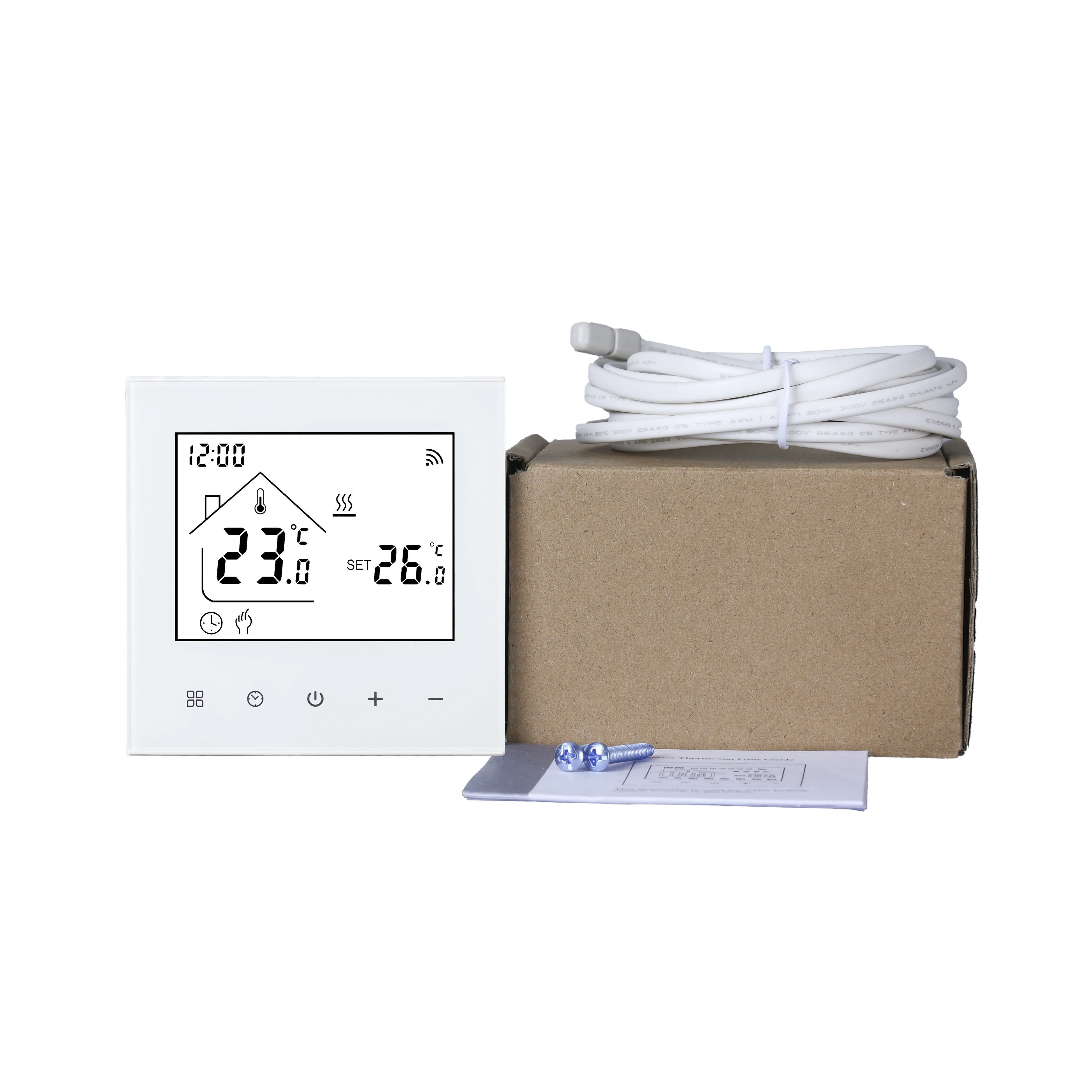M4AHGB Wifi Smart Heating Thermostat LCD Display Voice Control Alexa Tuya Alice/ Electric/Water Floor Temperature Controller electric thermostat