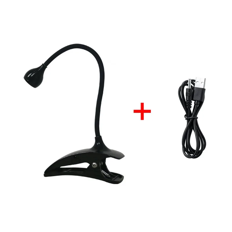 5W Led Nail Lights Dryer Mini Ultraviolet UV GEL Curing Light USB Clip-On Desk Phototherapy Lamp for Nail Manicure Table Lamps