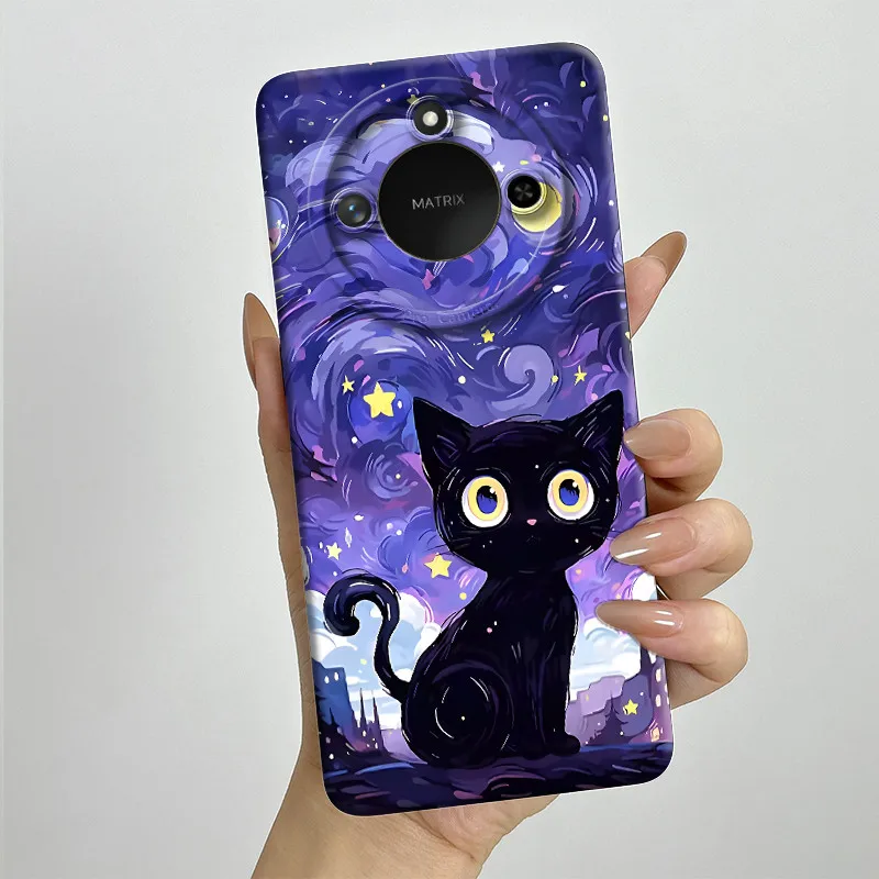 Sweet Painted Silicone Phone Case - Fashion Cartoon Design, Protective & Stylish
