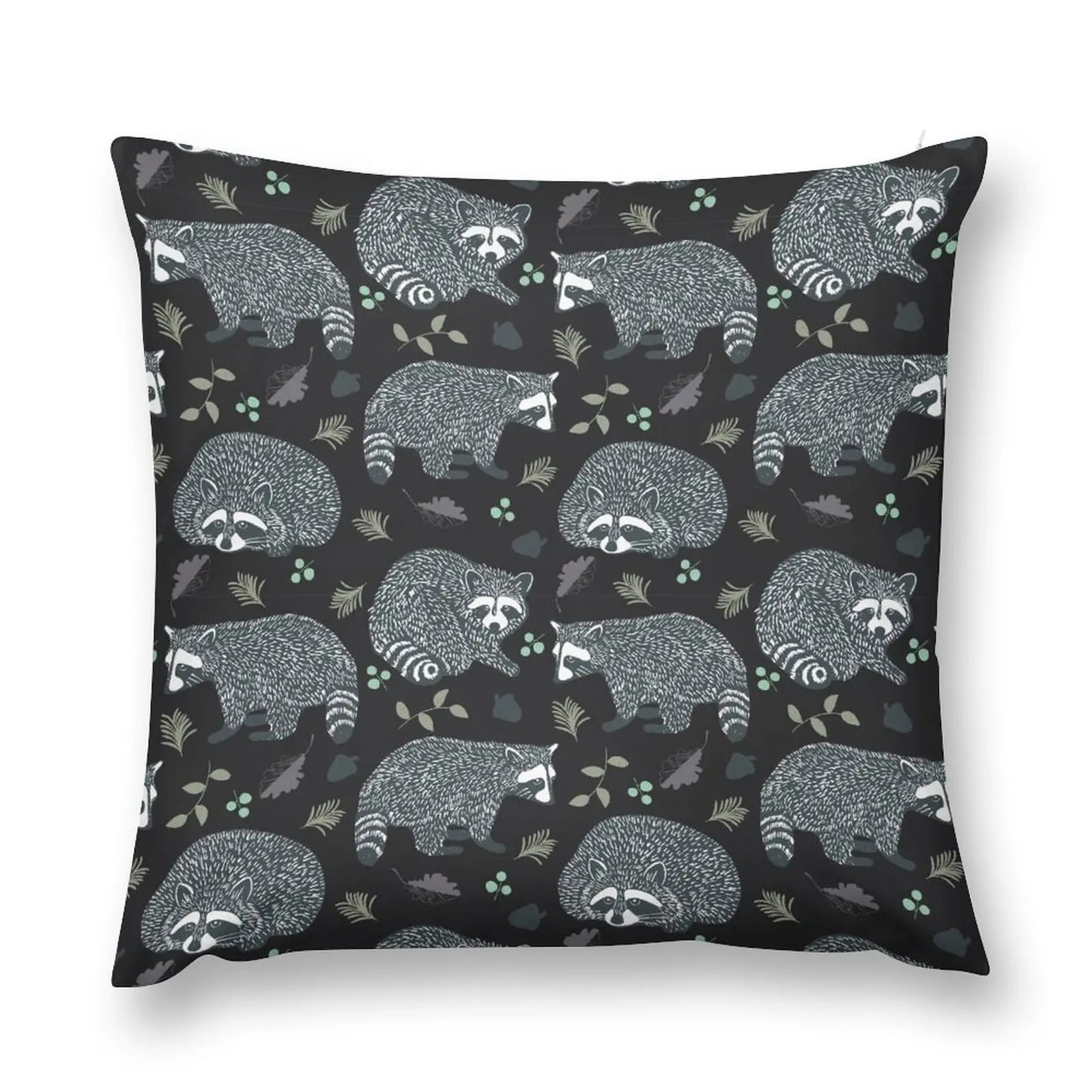 

Raccoons! Throw Pillow pillow pillowcase Sofa Cushion Christmas Pillows Throw Pillow Covers