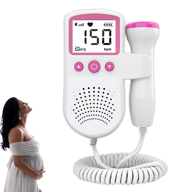 Dual Mode 3.0MHz Ultrasound Fetal Doppler Baby Heart Beat 0 Radiation Prenata Rate Monitor Pocket TFT | Красота и здоровье