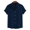 120108-ddbb2b.jpg Men's short-sleeved cotton shirt Premium breathable summer casual top