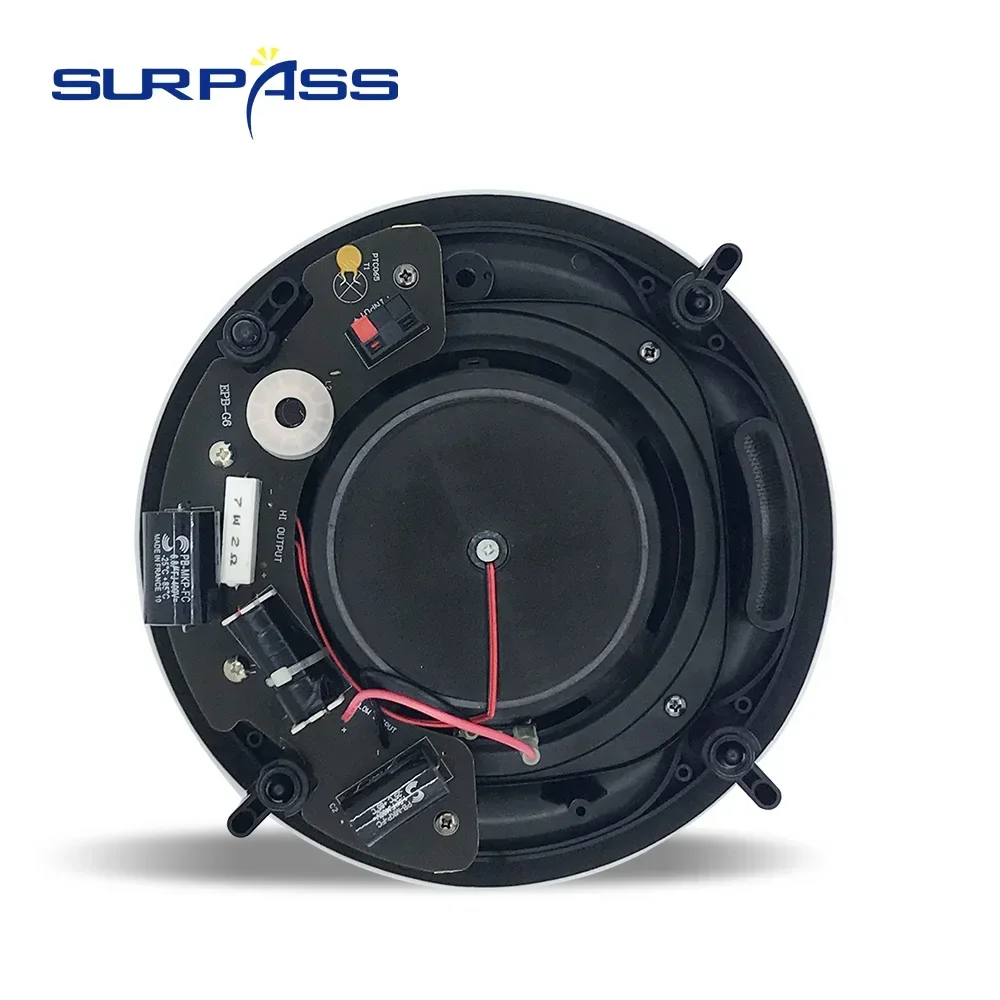 6.5inch 40W Home audience Recessed in Ceiling Speaker 2 Way Hi-Fi Column Loudspeaker home audio System for Theater Cinema Hotel