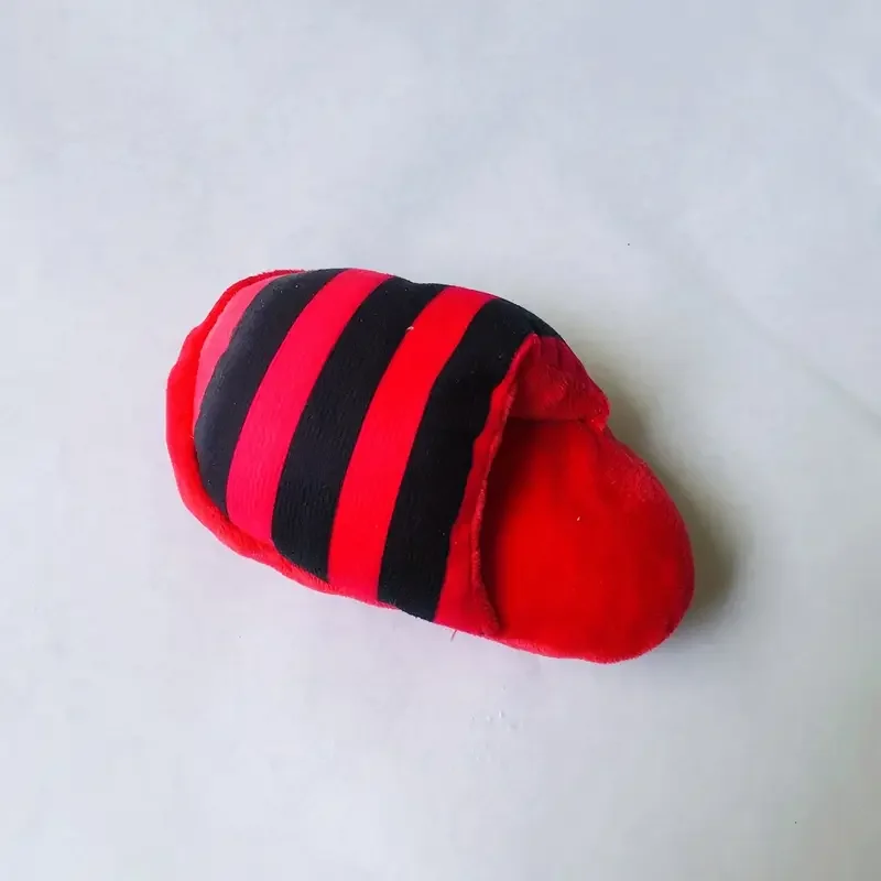 1pc durable plush squeaky slipper chew toy for   breeds colorful cartoon animal   resistant soft texture no batteries needed   interactive   dog toys for   details 6