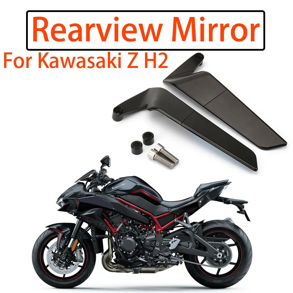 

New Aluminum Rearview Mirror ZH2 1000 For A Special Purpose For Kawasaki Z H2 ZH2 1000 2021 2022 2023 Motorcycle Rearview Mirror