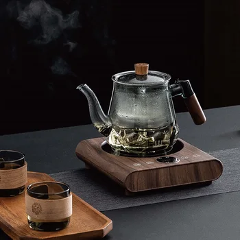 220V Electric Ceramic Stove Mocha Coffee Electric Hot Plate Ultra-thin Mini Tea Stove Multifunctional Tea Set Fast Water Boiler 1
